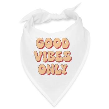 Gute Laune - Bandana - Weiß - Vorne