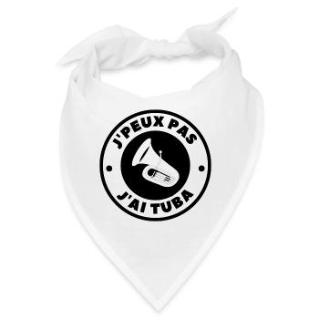 Ich kann nicht schnorcheln - Bandana - Weiß - Vorne