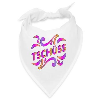 ABSCHIED TSCHÜSS - Bandana - Weiß - Vorne