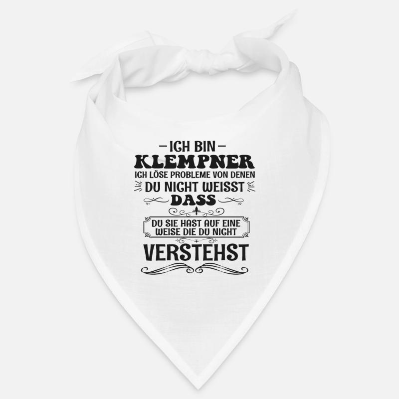 Drôle de plombier disant ferblantier profession cadeau Bandana