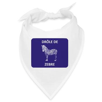 Seltsames Zebra - Bandana - Weiß - Vorne