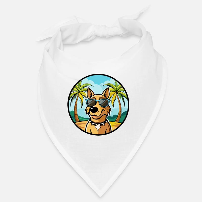 Jamthund Hunderasse Cartoon Sonnenbrille Strand Bandana