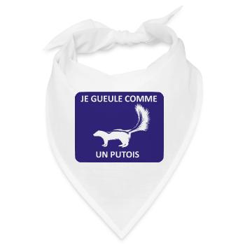 Ich schreie wie ein Iltis - Bandana - Weiß - Vorne
