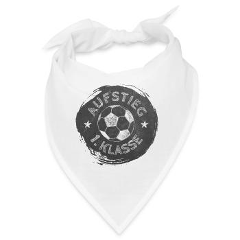 Aufstieg - 1. Klasse - Fußball | Tafel Design  - Bandana - Weiß - Vorne