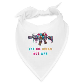Eiscreme statt Krieg - Bandana - Weiß - Vorne