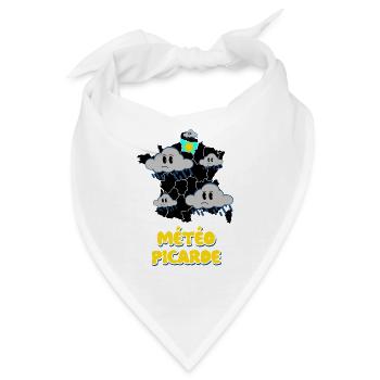 Wetter in der Picardie - Bandana - Weiß - Vorne