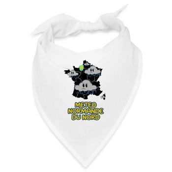 Wetter in der Nordnormandie - Bandana - Weiß - Vorne