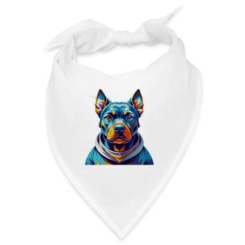 Cao De Castro Laboreiro Hunderasse Karikatur Kawaii - Bandana - Weiß - Vorne