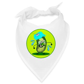 SOMMER SCHWITZEN HITZE GURKE - Bandana - Weiß - Vorne