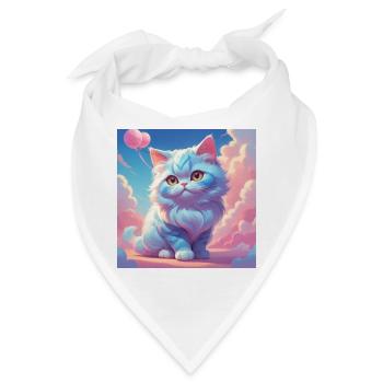 Kätzchen - Bandana - Weiß - Vorne