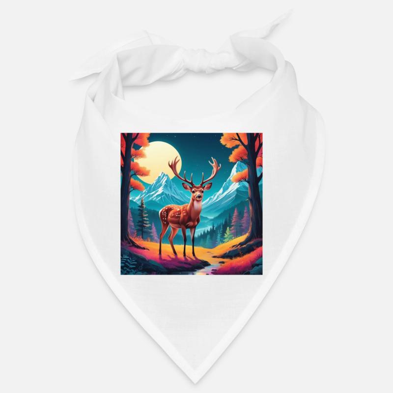 Hirsch auf Lichtung Bandana