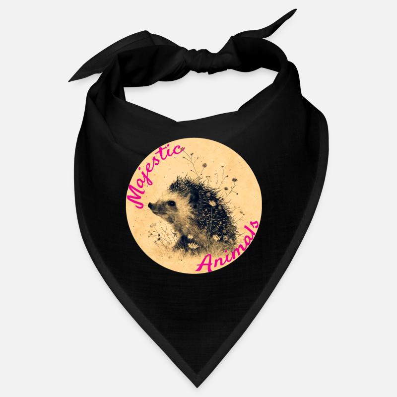 Animaux majestueux : Petit hérisson mignon Bandana