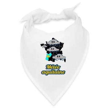 Aquitaine Wetter - Bandana - Weiß - Vorne