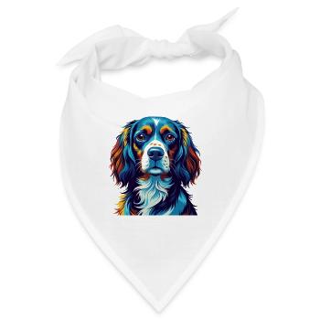 Deutscher Wachtelhund Hunderasse Cartoon Kawaii - Bandana - Weiß - Vorne