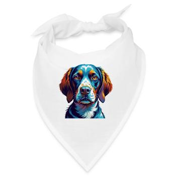 Portugiesischer Vorstehhund Rasse Karikatur Kawaii - Bandana - Weiß - Vorne
