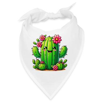 Kaktus - Bandana - Weiß - Vorne
