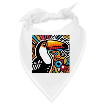 Tukan - Bandana - Weiß - Vorne
