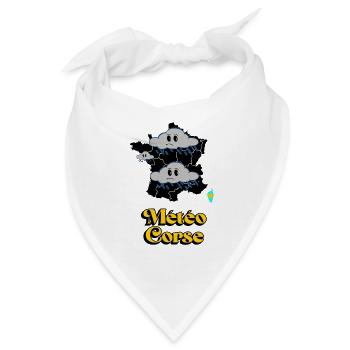Wetter Korsika - Bandana - Weiß - Vorne
