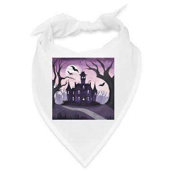 Gotisches Herrenhaus. - Bandana - Weiß - Vorne