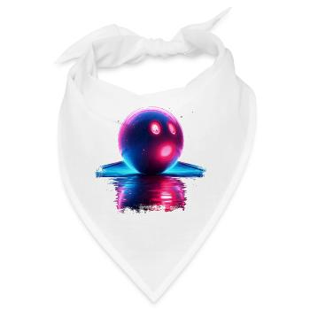 Bowling Retrowave - Bandana - Weiß - Vorne