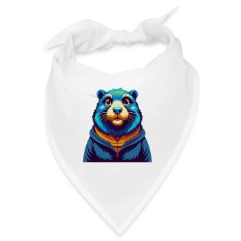 Gopher Bunte Kawaii Cartoon Figur Clipart - Bandana - Weiß - Vorne