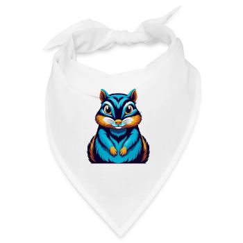 Chipmunk Bunte Kawaii Cartoon Figur Clipart - Bandana - Weiß - Vorne