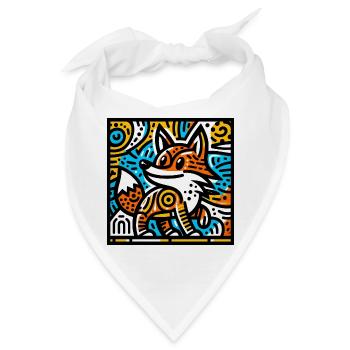 Fuchs - Bandana - Weiß - Vorne