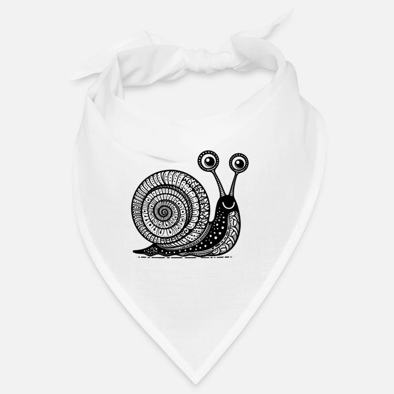 Snail's Pace: Langsame und stetige Zen-Kunst - Bandana - Weiß