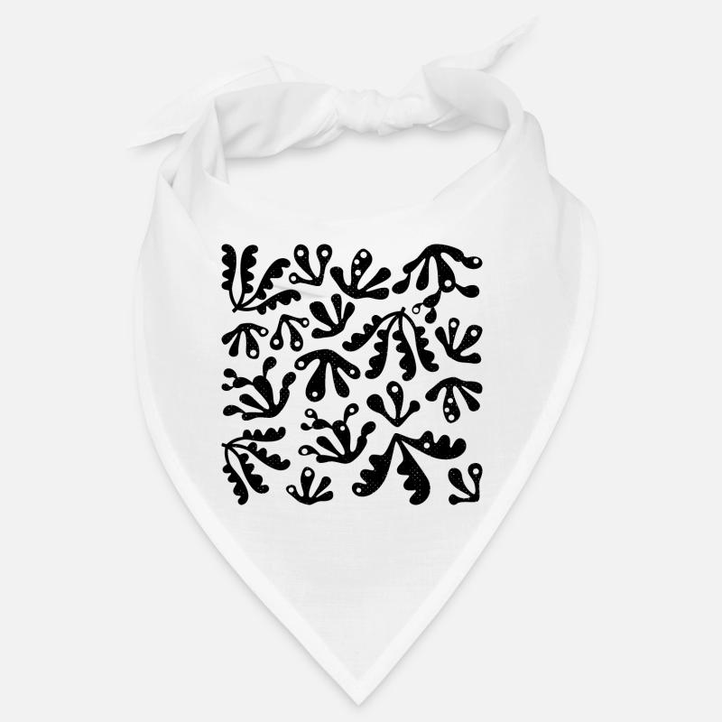 Abstract Coral L Black L Subtle Grunge Texture Bandana