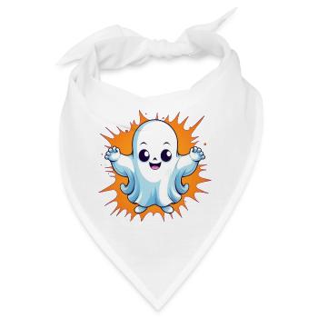 Halloween Gespenst - Bandana - Weiß - Vorne