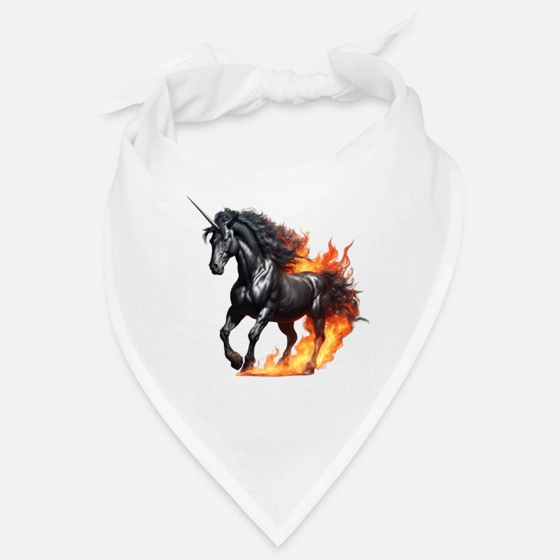Das mächtige schwarze Einhorn Bandana