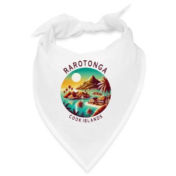Parotonga Cook Islands Pazifik Reise - Bandana - Weiß - Vorne