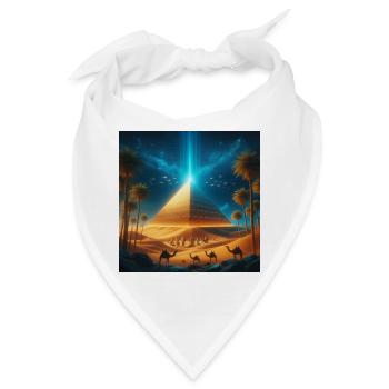 Pyramide 8 - Bandana - Weiß - Vorne