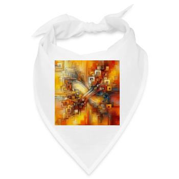 Quadrate 3 - Bandana - Weiß - Vorne