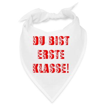 SCHULANFANG DU BIST ERSTE KLASSE - Bandana - Weiß - Vorne