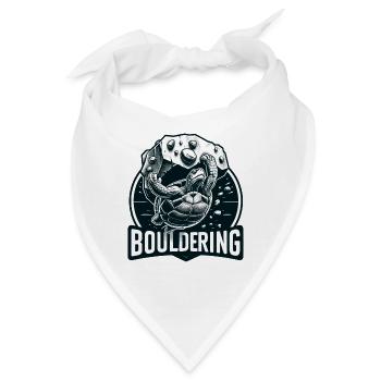 Bouldern Schildkröte Klettern Geschenk - Bandana - Weiß - Vorne