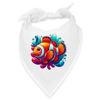 Clownfische - Bandana - Weiß - Vorne