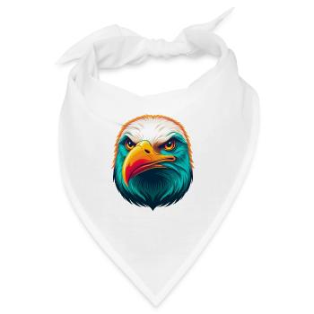 Möwe Niedliche Kawaii Cartoon Clipart Tier Gesicht - Bandana - Weiß - Vorne