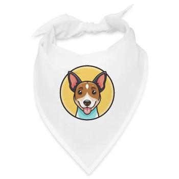 Chilenischer Foxterrier Hunderasse Lustiger Cartoon Kawaii - Bandana - Weiß - Vorne