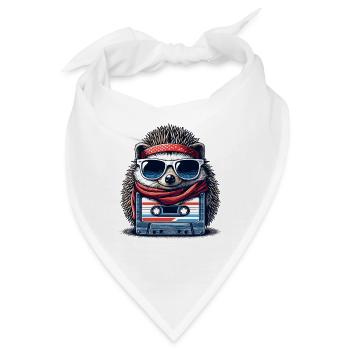 Igel Kompaktkassette Cassette Tape Geschenk - Bandana - Weiß - Vorne