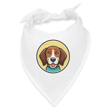 Schweizerischer Niederlaufhund Hunderasse Karikatur - Bandana - Weiß - Vorne
