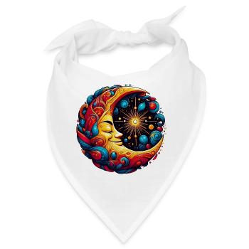 Mond - Bandana - Weiß - Vorne