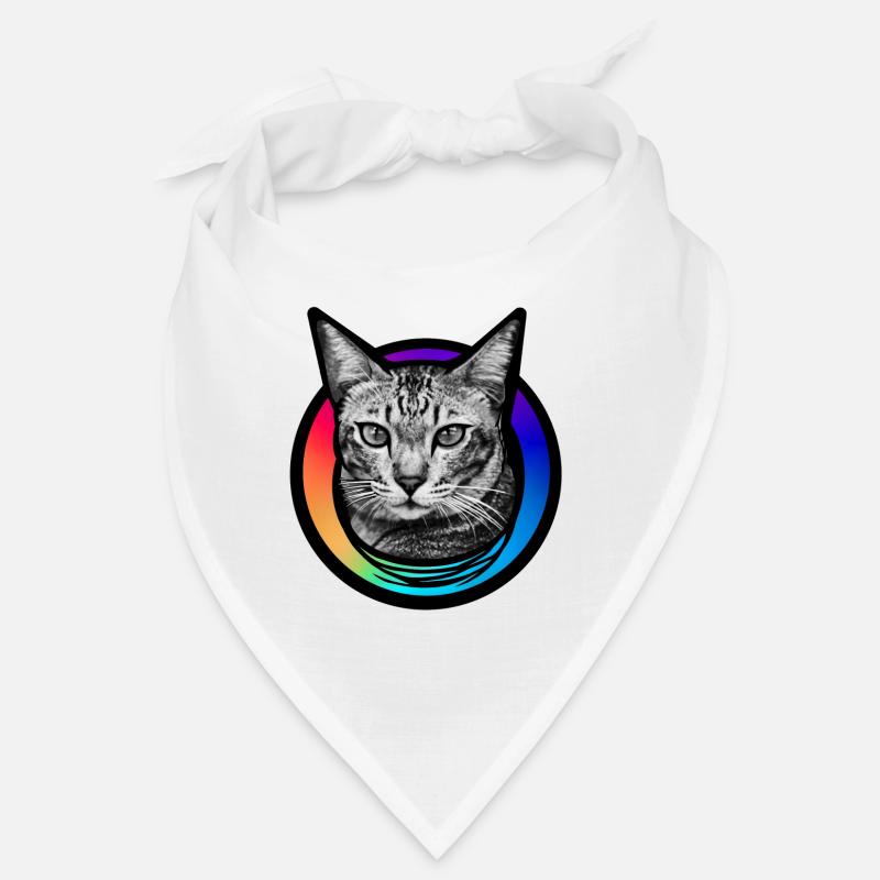 Regenbogen-Katze Bandana