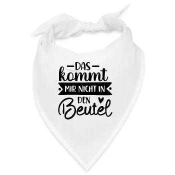Einkaufen Bummeln Schoppen Einkaufzettel Supermark - Bandana - Weiß - Vorne