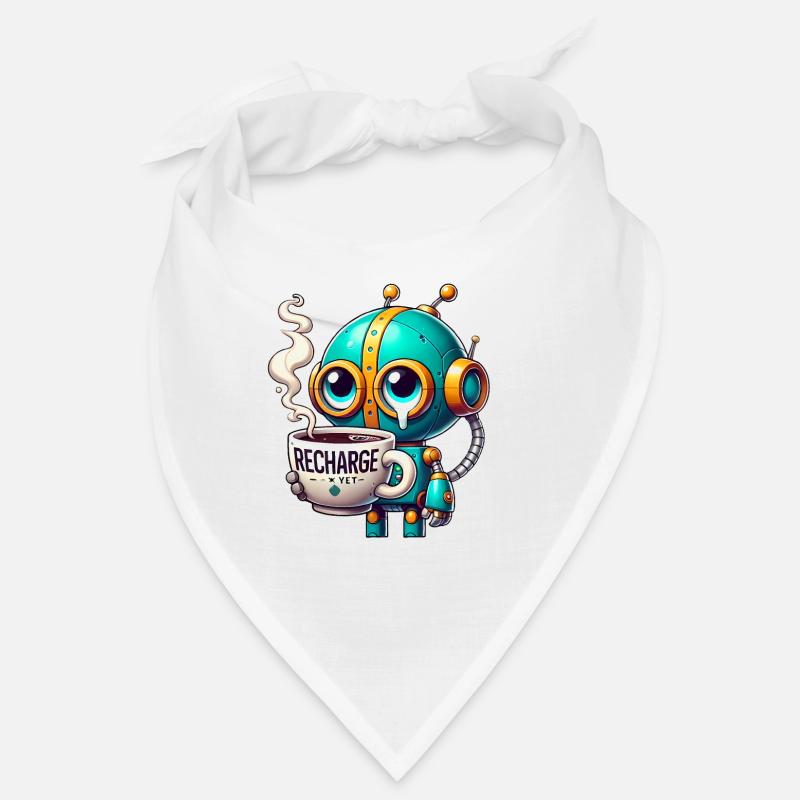 CoffeeFueled Robot Recharge Mode Bandana