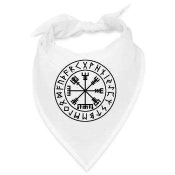 Vegvisir-Runensiegel - Bandana - Weiß - Vorne
