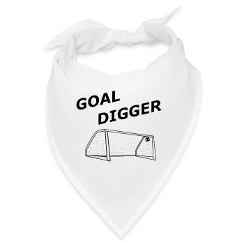 Goal Digger - Bandana - Weiß - Vorne