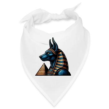 Anubis | Wächter der Gräber Ägypten - Bandana - Weiß - Vorne