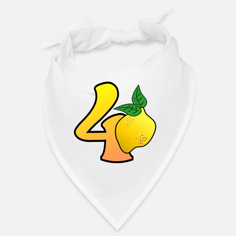 40. Geburtstag - Vierzig - Zitronen Bandana