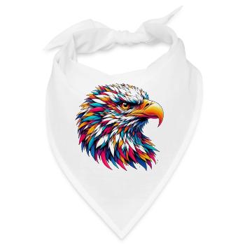 Adler - Bandana - Weiß - Vorne